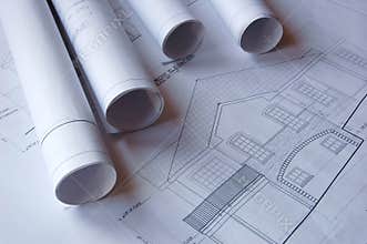 Blueprints of a house