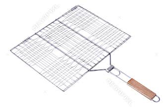 Barbecue grill basket isolated on white