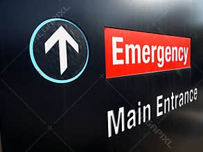 Hospital: emergency sign