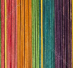 Colored popsicle sticks