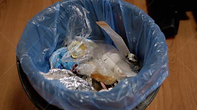 Garbage, Food Debris, Rotten Fruits, Vegetables, Eggshells, Threw into Trash Bin