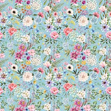 Beautiful seamless floral pattern with watercolor hand drawn gentle summer flowers. Stock illustration. Natural artwork.