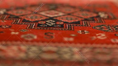 Red black pattern of the Persian Carpet