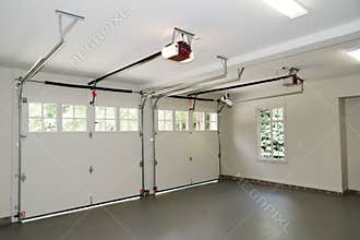 Two car garage interior