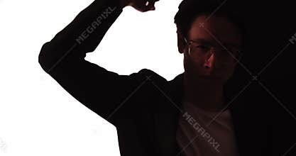 man silhouette small business protest activist