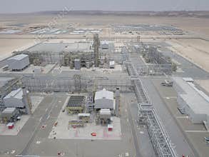 Oil & Gas Plant aerial view