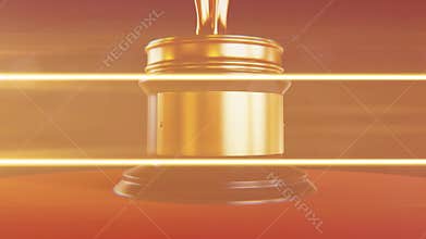 3d model animation of the oscar statue from various camera angles