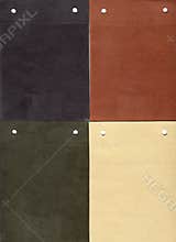 Suede: four genuine samples