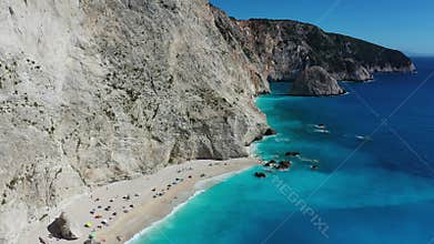 Lefkada, Greece. Aerial view of Porto Katsiki.
