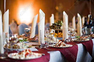 Interior of a restaurant