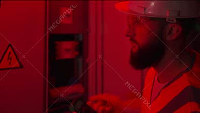 Electrical engineer and accidental situation at the plant