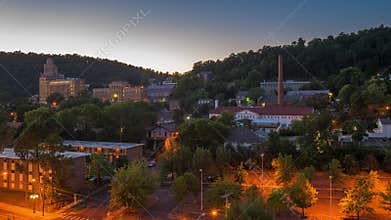 Hot Springs, Arkansas, USA Town Skyline