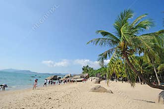 Beach with tourist