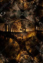 Grunge Bridge Abstract