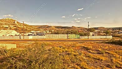 The View From a Train as it Departs Sanderson in Texas