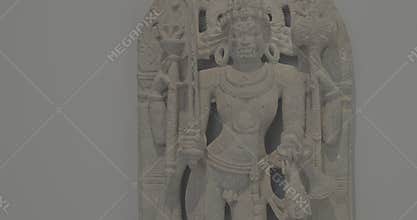 Ancient Statue Of Bhairava Or Frightful, Or Kala Bhairava, Is Shaivite And Vajrayana Deity Worshipped By Hindus And