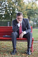 Worried businessman