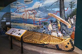 Canoe Dislay, Bois Forte Heritage Center, Cultural Museum