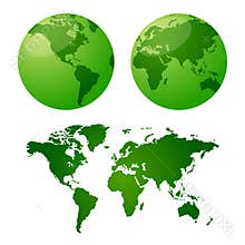 Vector maps of earth
