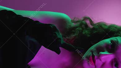 Vertical no gesture flirty woman charming refuse