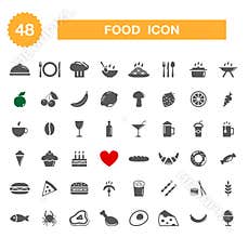 Food icon - set.