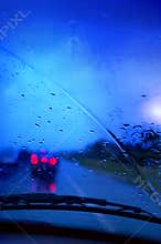 Driving in rain