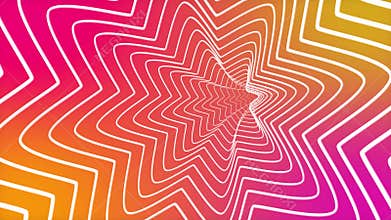 Shifting Gradient Star Shaped Tunnel 4K Loop