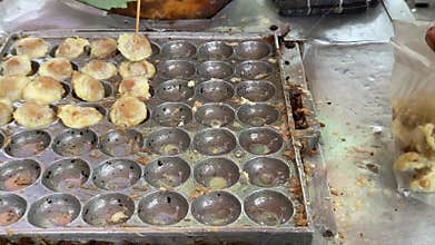 Cilor Tusuk or Pentol Korea Telur Gulung is a typical Indonesian snack