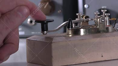 Sending telegraph message over the air