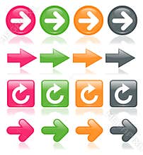 Colorful Glossy Arrows
