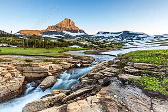 Beautiful nature at Logan Pass, Glacier National Park, MT