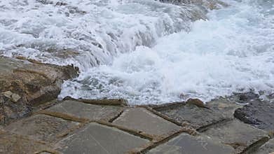 Salinas. Salt Pans or salters in Marsaskala, Malta