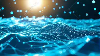Light beams link subsea data stations through the bioluminescent ocean