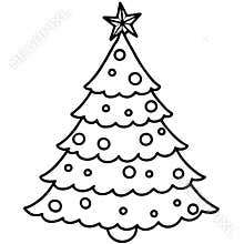 Christmas tree clipart illustration. islated on white or transparent png