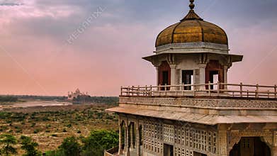 Burj de Red Agra Fort. Agra, Uttar Pradesh