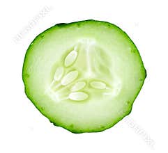 Fresh slice cucumber
