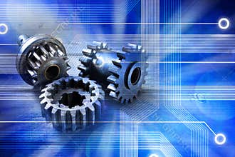 Computer Cogs Technology Internet Information Background