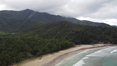 Philippine Paradise: Aerial Drone Views of Stunning Sunsets, Sunrises, and Tropical Beaches with Palm Trees