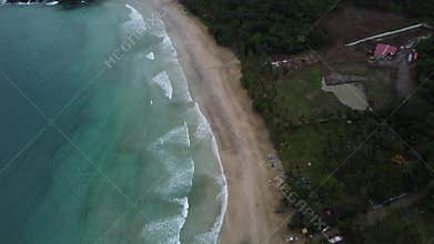 Philippine Paradise: Aerial Drone Views of Stunning Sunsets, Sunrises, and Tropical Beaches with Palm Trees