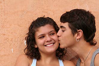 young teens couple