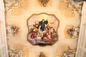 Religion roof mural