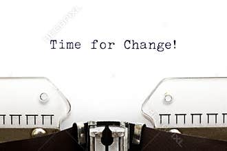 Typewriter Time For Change