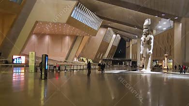 The Statue of Ramesses II in The Grand Egyptian Museum or Giza Museum, is an archaeological museum in Giza, Egypt