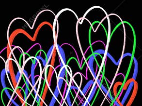 Love collecting Artwork bright designs backgrounds for Valentine’s Day cerebrated presentation.