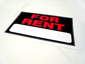 For rent sign