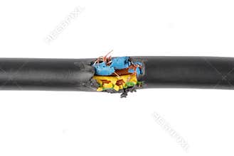 Damaged cable