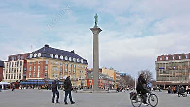 Torvet Square (Market Square) in Trondheim, Norway