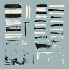 Paint brush strokes