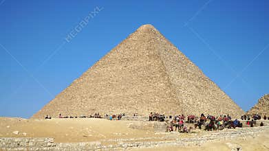 Great Pyramid of Giza. The Tomb of Pharaoh Khufu (Cheops).