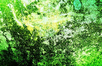 Dark Abstract Painting yellow, Green Grunge Rusty Distorted Decay Old Texture for Autumn Background Wallpaper.